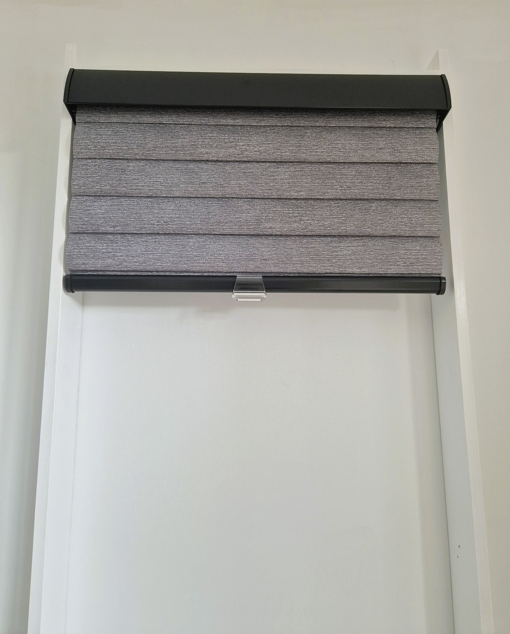 ClimaCell cellular roller shade with cassette installed