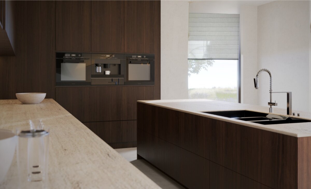 ClimaCell shade in a contemporary kitchen